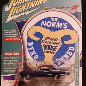 Johnny Lightning Mr. Norm's 1970 Dodge Coronet Super Bee - Blue